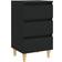 vidaXL Solid Wood Black Nachttisch 35x40cm