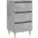 vidaXL Solid Wood Concrete Grey Sängbord 35x40cm