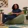 ICON Kingston Cord Sage Green Bean Bag