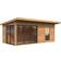 Palmako Attefallshus Andrea 17.1 m² Slide Plus Brun (Byggnadsarea )