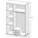 Stella Trading Chicago Elegant ‎Artisan Oak/Anthracite Wardrobe 120x197cm