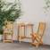 vidaXL Foldbare Havestole 2 Stk 36x46x85 cm