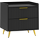 Homcom Black Modern 50x40x50cm Bedside Table