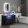 Homcom 600 x 800 mm Bathroom Mirror with Bluetooth Lights Demister Pad