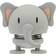 Hoptimist Soft Elephant Lille Grey Small Dekorationsfigur