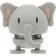 Hoptimist Soft Elephant Lille Grey Small Dekorationsfigur