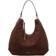 Coccinelle Rebekka Suede Hobo Bag - Mørkebrun