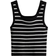 H&M Ribbed Singlet - Black/Striped (1280439001)