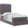 vidaXL Ottoman Gray Sängram 90x203cm