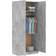 vidaXL Engineered Wood Concrete Grey Wardrobe 90x200cm