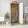 vidaXL Engineered Wood White/Sonoma Oak Wardrobe 90x200cm