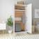 vidaXL Engineered Wood High Gloss White Wardrobe 90x200cm