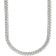 Cernucci Iced Cuban Link Chain 8mm - Silver/Transparent