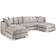 Snugg London U Shape Scatter LIght Beige Sofa 330cm