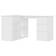 vidaXL Corner White Writing Desk 100x145cm