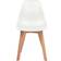 vidaXL 244771 White Køkkenstol 82cm 2stk