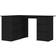 vidaXL Corner Black Writing Desk 100x145cm