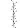 Maze Interior Bill Vertical Black/Walnut Coat Hook 22.5cm