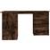 vidaXL Corner Smoked Oak Skrivebord 100x145cm