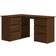 vidaXL Corner Oak Brown Writing Desk 100x145cm