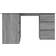 vidaXL Corner Sonoma Grey Writing Desk 100x145cm