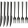 aida Raw Black Cutlery Set 8pcs