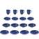 aida Groovy Blue Spisestel 16stk
