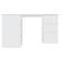 vidaXL Corner White Writing Desk 100x145cm