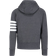Thom Browne Classic Loopback 4 Bar Full Zip Hoodie Men - Dark Grey