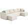 BESTMOBILIER Topaze Beige Sofa 320cm