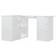 vidaXL Corner High Gloss White Skrivbord 100x145cm