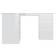 vidaXL Corner High Gloss White Skrivbord 100x145cm