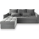 Masseno KOS PIK Light Grey Sofa 220cm 3-Sitzer
