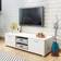 vidaXL 243041 High Gloss White TV Bench 120x35cm