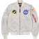 Alpha Industries MA 1 VF NASA Vintage Fit Bomber Jacket - Pastel Grey