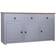 vidaXL Panama Range Grey Sideboard 135x80cm