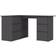 vidaXL Corner Gray Writing Desk 100x145cm