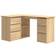vidaXL Corner Sonoma Oak Writing Desk 100x145cm