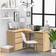 vidaXL Corner Sonoma Oak Writing Desk 100x145cm