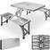 Deuba Table de pique-nique portable Aluminium