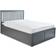 Home Treats Double Grey Wooden Ottoman Bed with Mattress Frame Bed 148x204cm