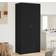 vidaXL Engineered Wood Black Oak Wardrobe 90x200cm