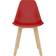 vidaXL Plastic Red Kitchen Chair 82cm 2pcs