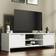 Madesa Modern White TV Bench 145x40cm