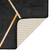 vidaXL Washable Guld, Sort 120x180cm