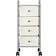 vidaXL 320399 White Trolley Table 32x36.5cm