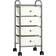 vidaXL 320399 White Trolley Table 32x36.5cm