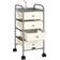 vidaXL 320399 White Trolley Table 32x36.5cm