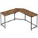 Vasagle L-Shaped Computer Rustic Brown/Ink Black Skrivebord 149x149cm