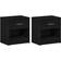 vidaXL Sengeborde 2 Stk Med Skuffe 39x28x41 Cm Sort Sengebord 2stk